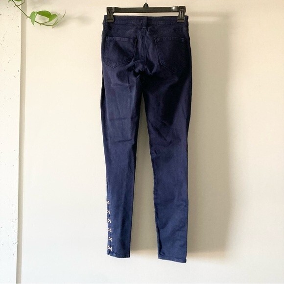 L’Agence Marlo Oxford Skinny‎ High Rise Silver Clasp Ankle Length Jeans 24 - Picture 7 of 7